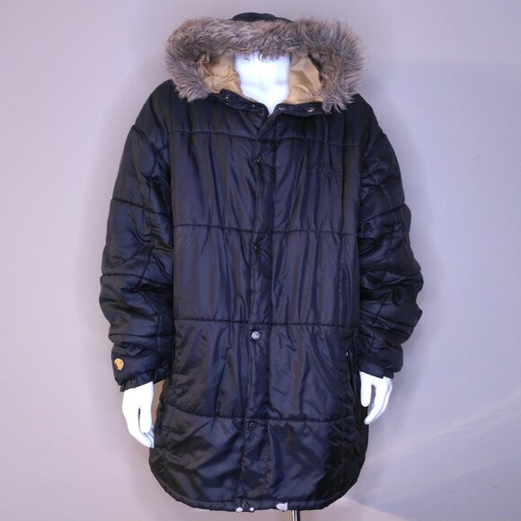 G UNIT Vintage Jacket Goose Puffer 3XL Fur Hood XXXL 50 Cent EMINEM Vtg 00s RARE - Picture 2 of 15
